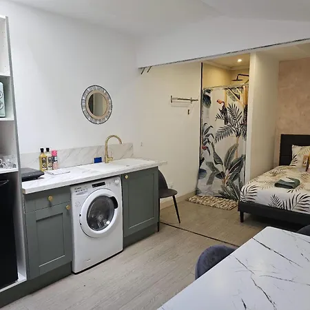 Lägenhet Cosy 50m2 Moderne Avec Terrasse, Et Sauna Communs, A 2 Pas De La Place Dalton